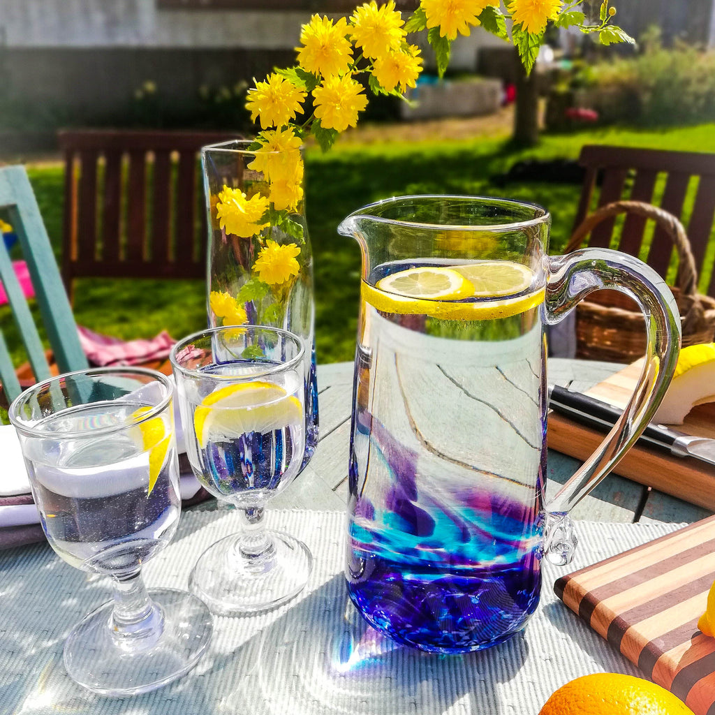 Jerpoint Glass Studio, Large Traditional Jug - Heather